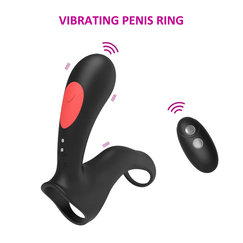 

Wireless remote control lock ring husband and wife share resonance adult G-spot stimulation lock ring