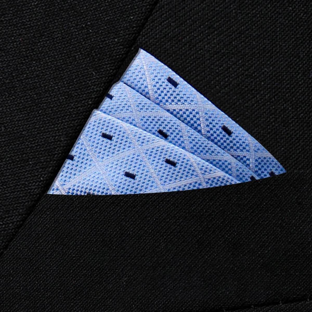 Pocket Square Silk High Grade New Style Handkerchief Men Black Suit Accessories Solid Men Handker Many Color Newest Fit Pockets