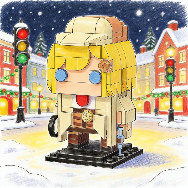 

150pcs MOC Amelia Watson Brickheadz Model Building Blocks Creative Display Gift Collectible Decor Kids Premium Adult Desk Home