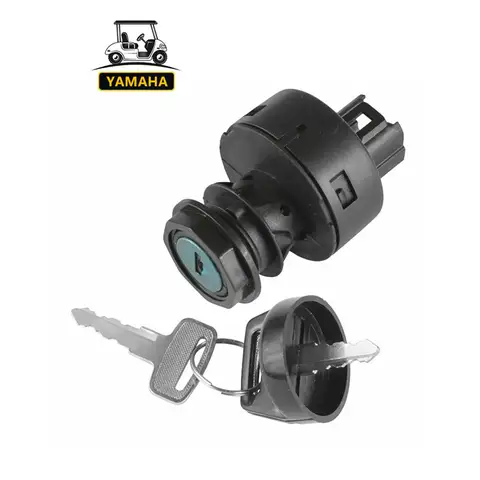 ชุดสวิตช์กุญแจสตาร์ท 2 หรือ 3 ตำแหน่ง สำหรับรถกอล์ฟ YAMAHA G22, G29 Drive, Drive 2 ไฟฟ้าและแก๊ส ของแท้จากโรงงาน # JW1-H2510-00