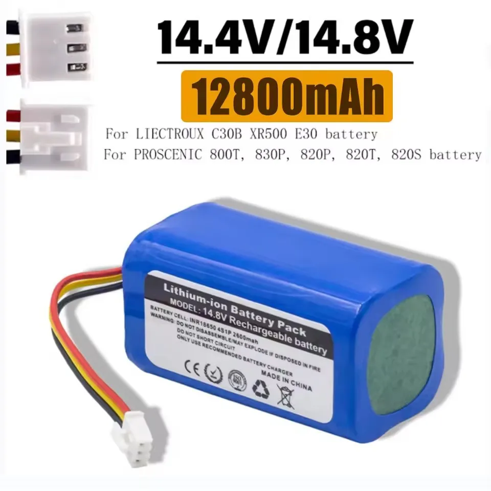 

14.4V 3500mAh18650 lithium-ion battery for LIECTROUX C30B XR500 battery