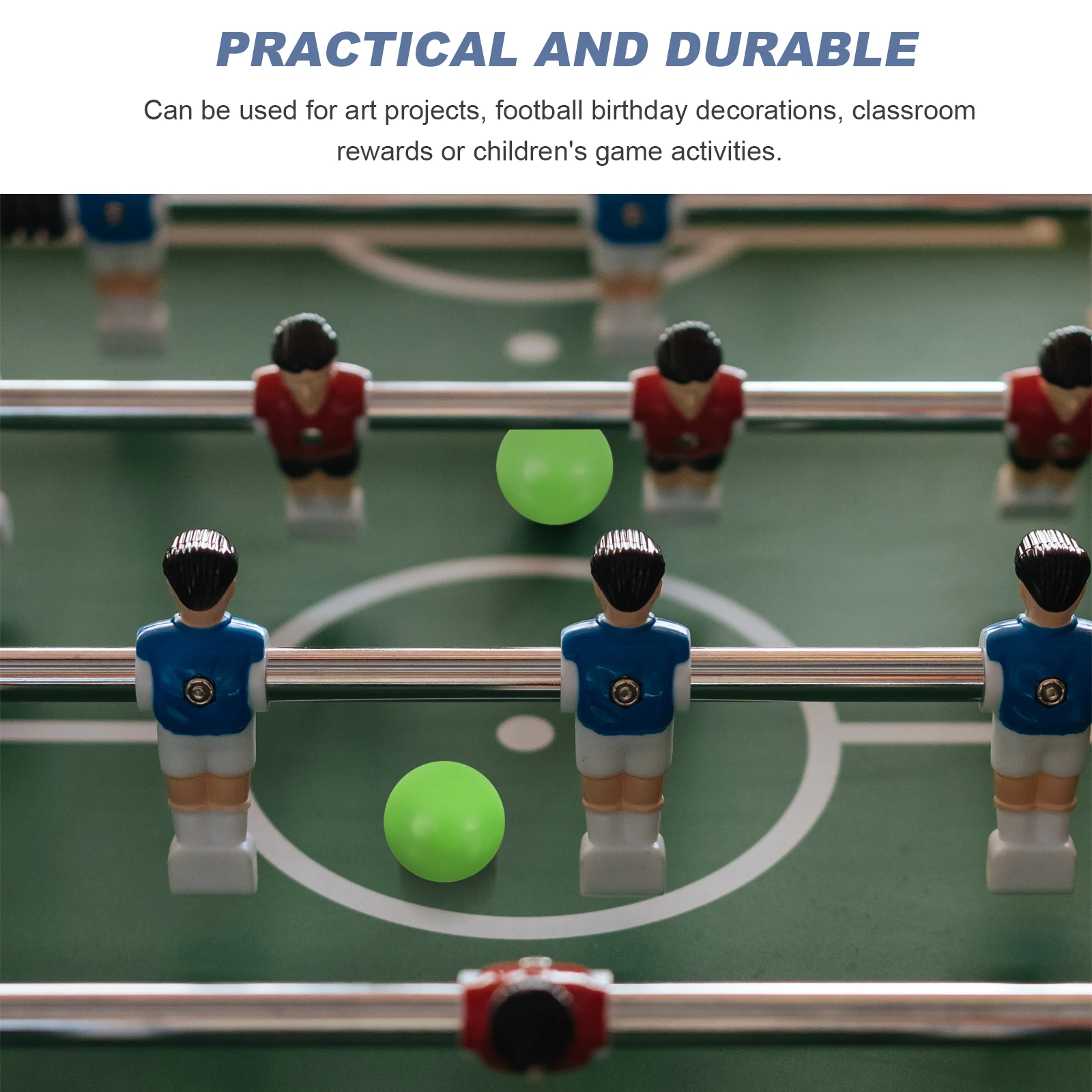 

10Pcs Color Table Soccer Balls Durable Football Balls for Table Football Game Accessories and Replacements
