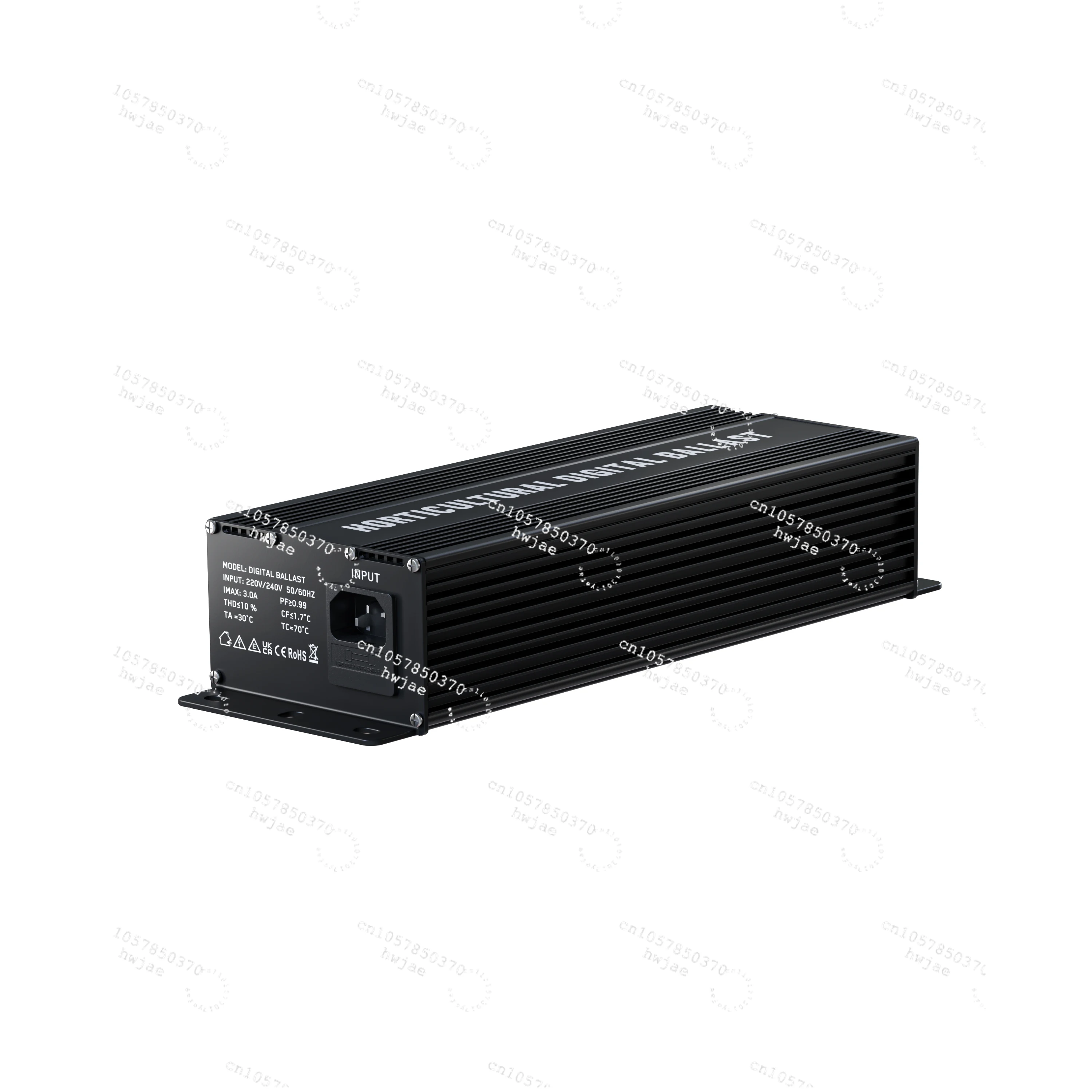 EU Market Dimmable  250W 400W 600W Watt Hydroponic Electronic Digital Ballast for HPS MH Metal Halide Lamp