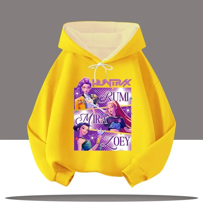 2025 حار بيع أنيمي المرأة KPop شيطان الصيادين ثلاثية الأبعاد مطبوعة فضفاضة تنفس موضة عادية كم طويل هوديي