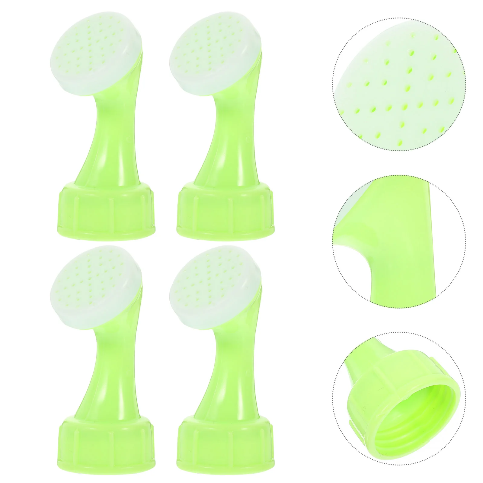 

4 Pcs Watering Can Nozzle Bottle Spouts Flower Spray Heads Pitcher Plastic Sprayers Squirt Sprinkler Nozzles