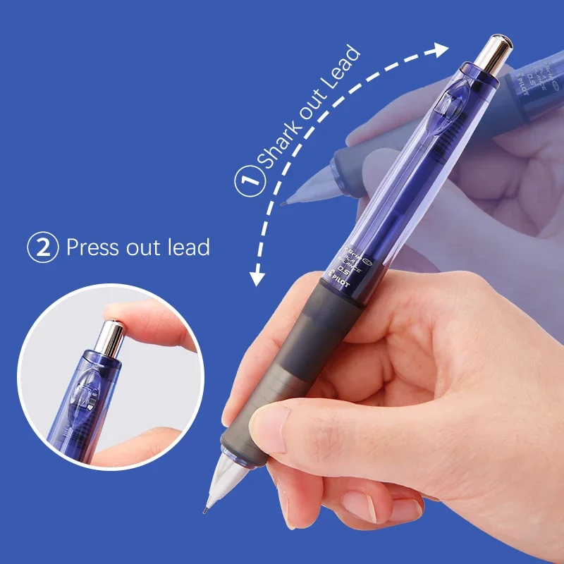 1pc Pilot Mechanical Pencil Dr.Grip 30th Anniversary Soft Grip 0.5/0.3mm HDGCL70R Metal Low Center of Gravity