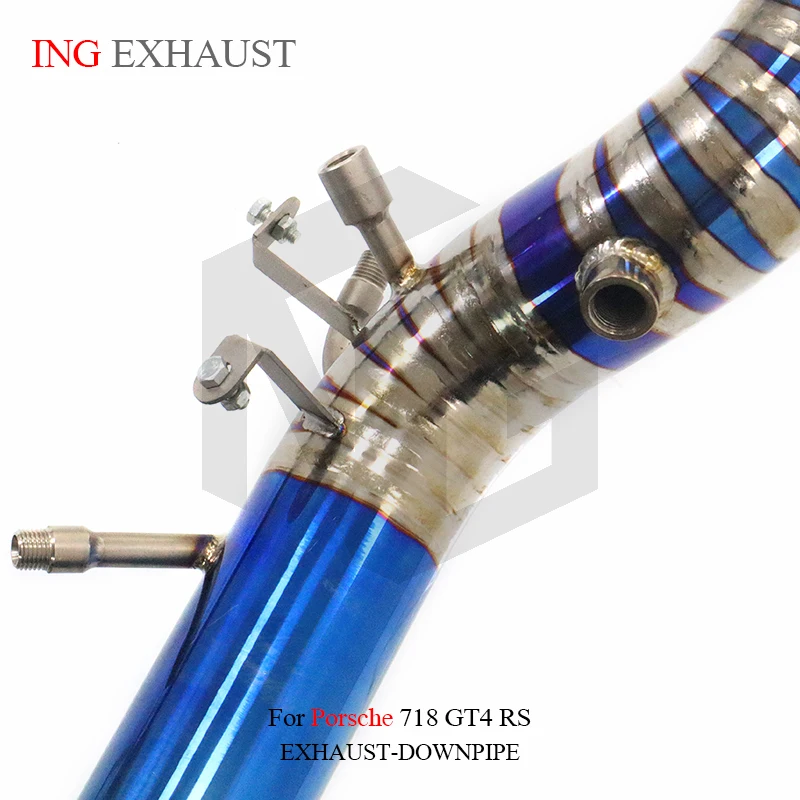 ING Performance Ti allo escape completo para Porsche 718 GT4 RS 4,0 T válvula de mufla de eje de bajada herramientas para vehículos accesorios para automóviles
