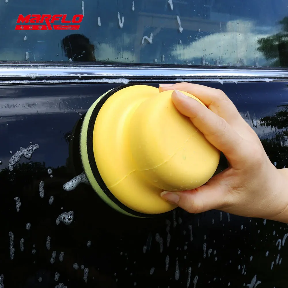 130mm Marflo Car Clean Sponges Wash Mud Magic Clay Bar Pad Paint Care Detailing Auto Polishing Waxing Applicator