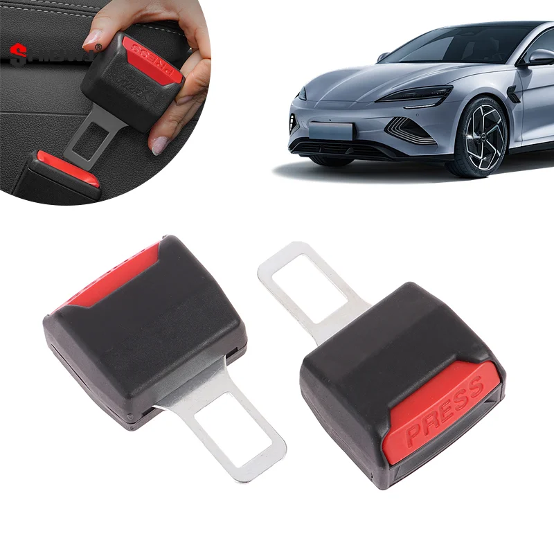 

2Pcs Car Seat Belt Clip Extender Safety Seatbelt Lock Extension Converter Thick Insert Socket Extender Safety Buckle Plug