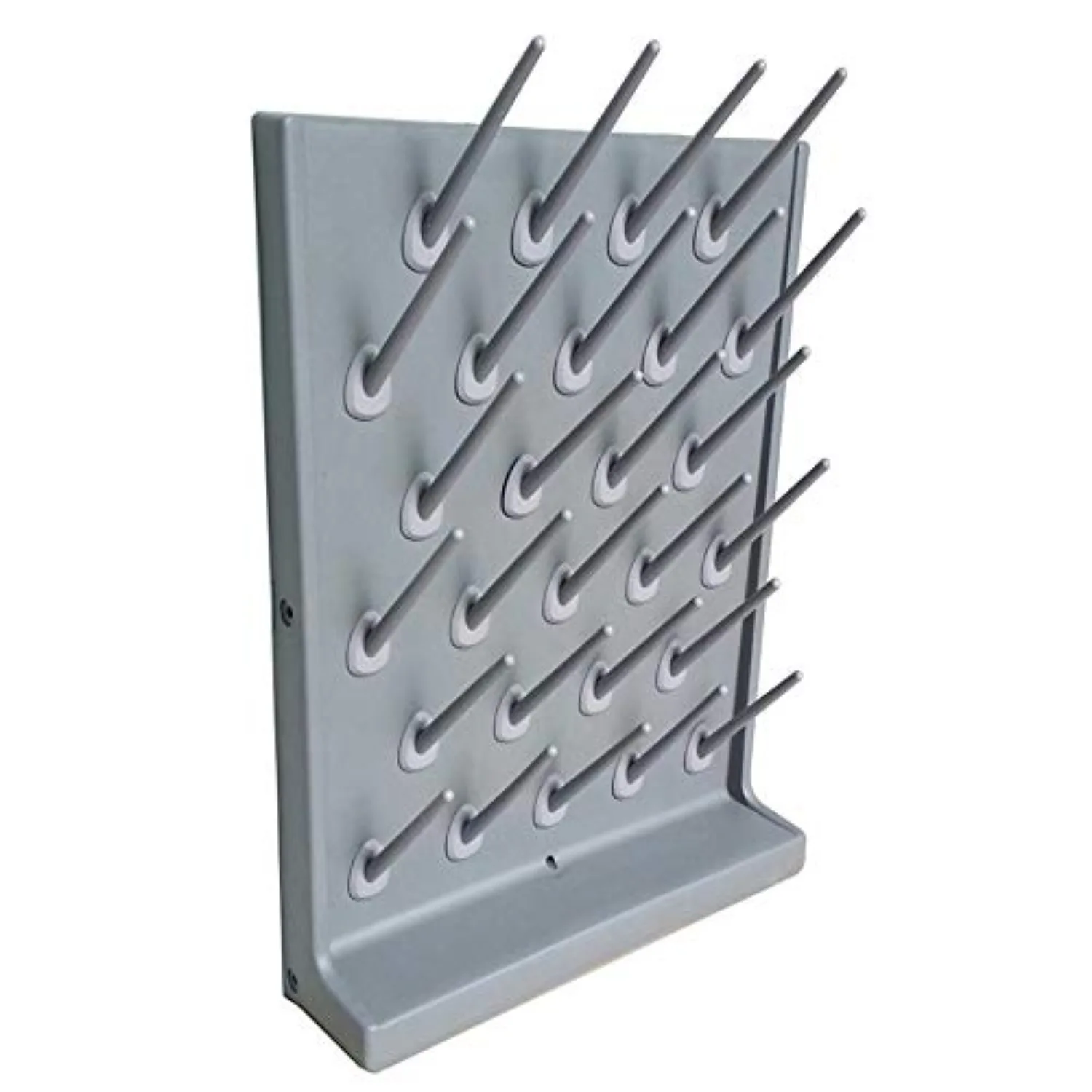 Lab Drying Rack, Glassware Beaker Drying Holder with Tray, Tube Drying Draining Rack for School Laboratory Utensil