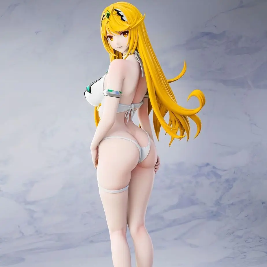 Anime Figure Xenoblade Chronicles Pyra Mythra Swimsuit Pvc Collectible Model Desktop Decoration Ornament Gift For Anime - view 5