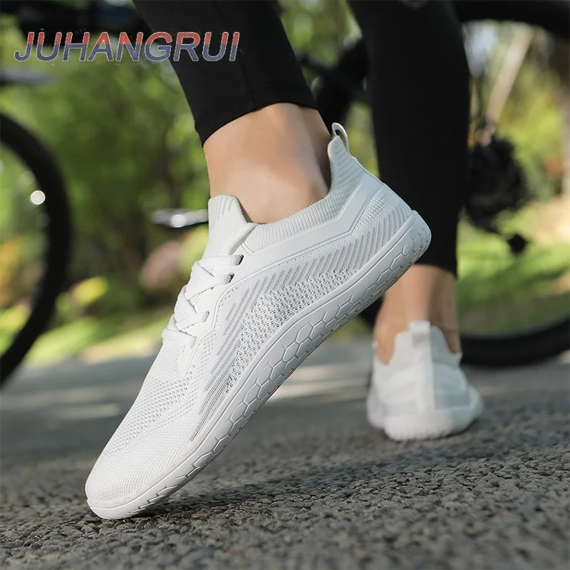 Unisex Wider Shoes Breathable Mesh Barefoot Wide-toed Shoes Flats Soft Zero Drop Sole Wider Toe Sneakes Outdoor Walking Shoes