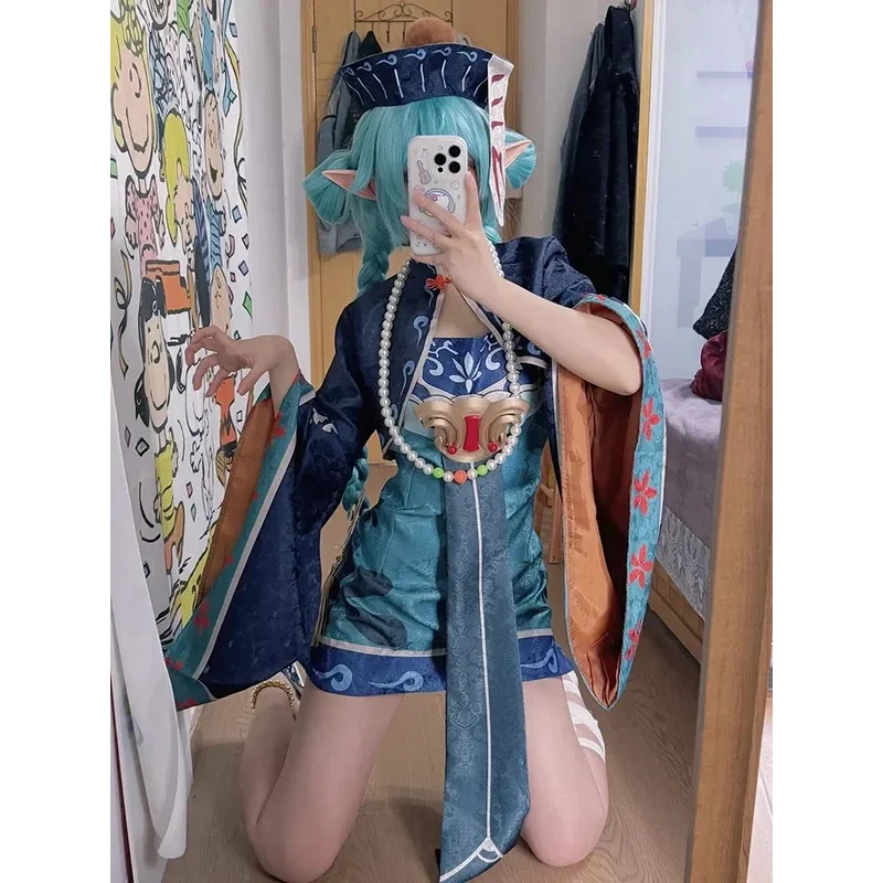 Anime miku zumbi pequeno diabo cosplay traje lolita vestido vampiro kawaii roupas góticas helloween festa roupas de empregada para mulher