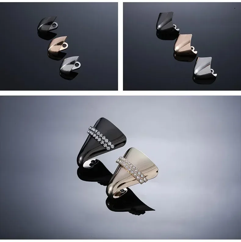 Frauen High Heel Metall Kappe Kappe Tragen und Reißen Concealer Anti-kicking Leder Schuhe Punkt Schutz Flache Schuh Tipps kappe Accessorices – Detail 14