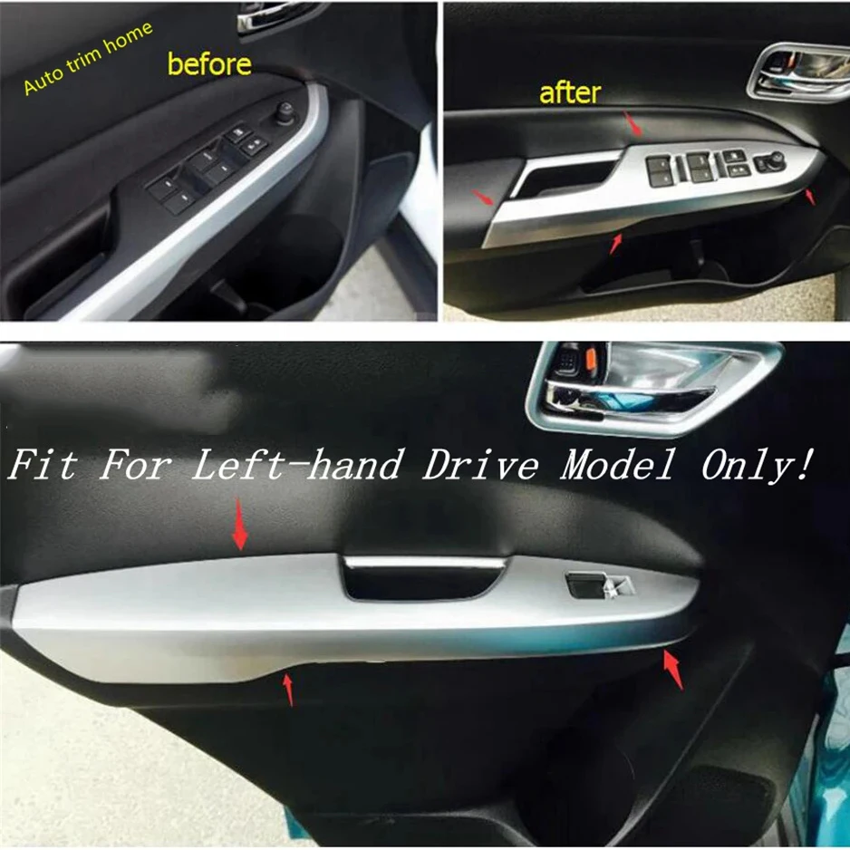 Air AC Vent Decor Frame Door Handle Bowl Steering Wheel Head Light Lamp Cover Trim For Suzuki Vitara 2015 - 2021 Car Accessories