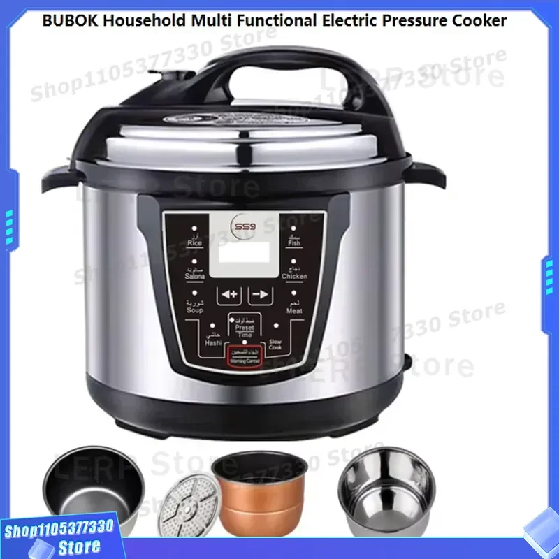Multifunctional Electric Pressure Cooker Stainless Steel LED Display 6L 8L 10L 12L Household Quick Cooking Pot OEM ODM CB