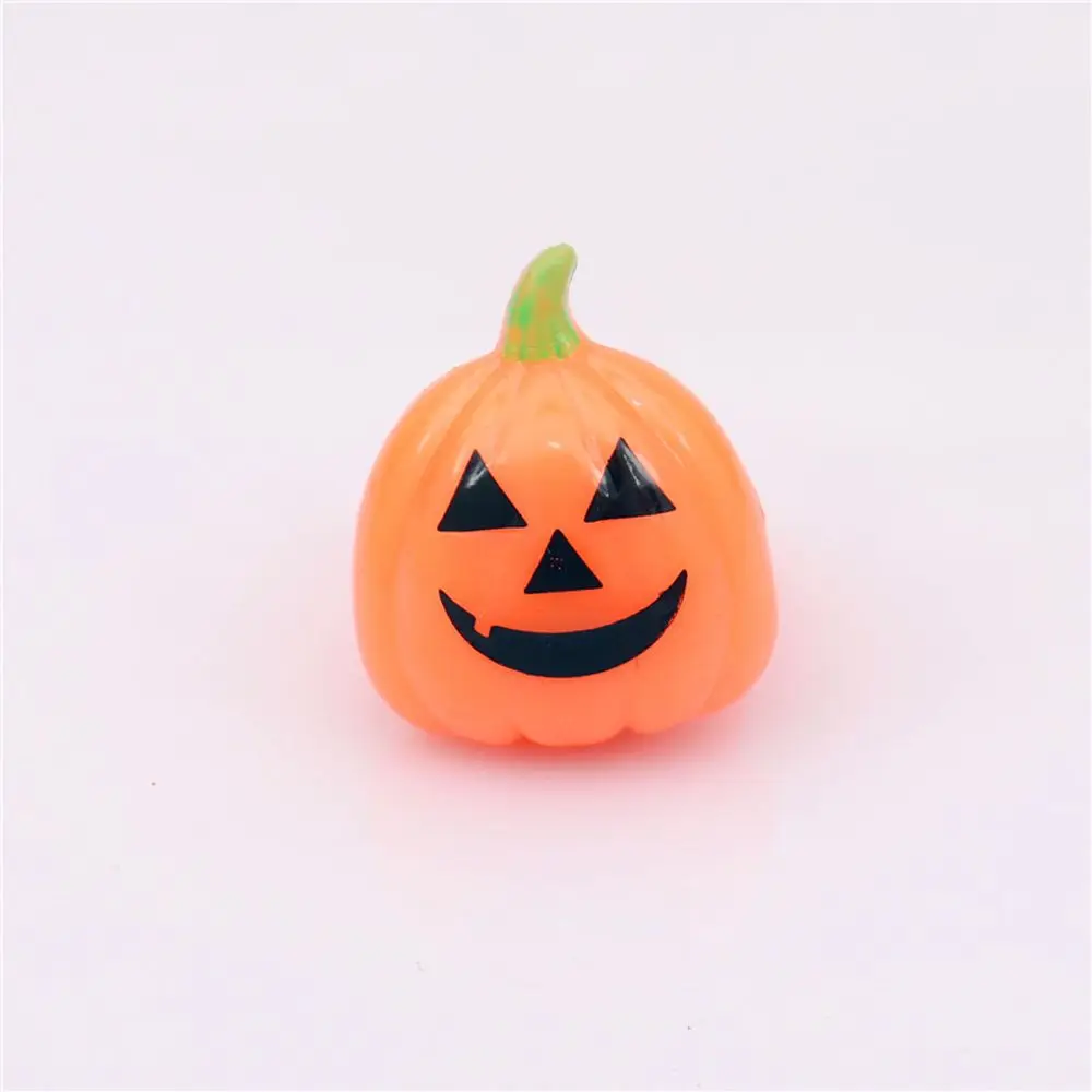 

For Women Men Bat Pumpkin Spider Halloween Party Jewelry Korean Style Finger Rings LED Glowing Light Female Halloween Rings