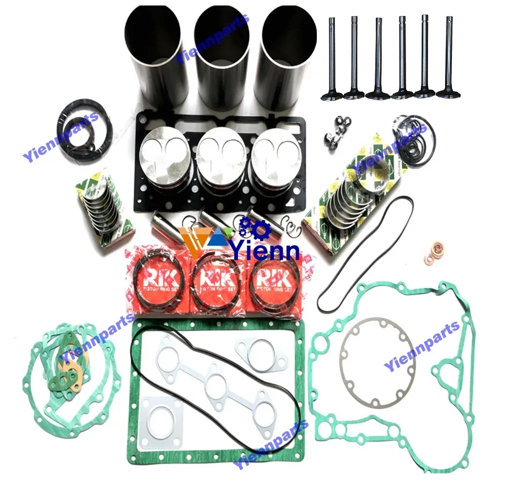 

D1803 D1803M D1803MDI комплект для капитального ремонта двигателя Kubota, запасные части, подходят для трактора KL34 L3800 STV40 STW37 STW40