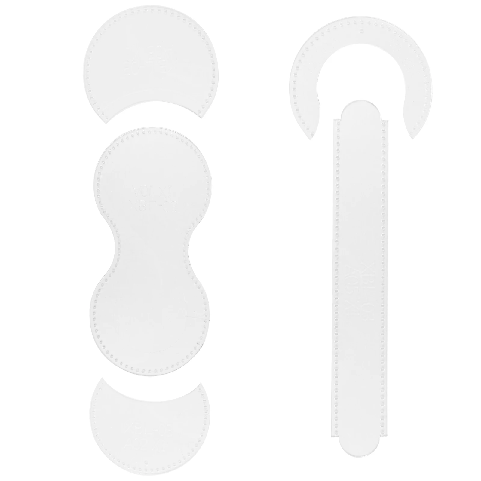 

5 Pcs Template Wallet Pattern Horseshoe Classic Transparent Purse Making Wallet Making Mould Tools DIY Supplies