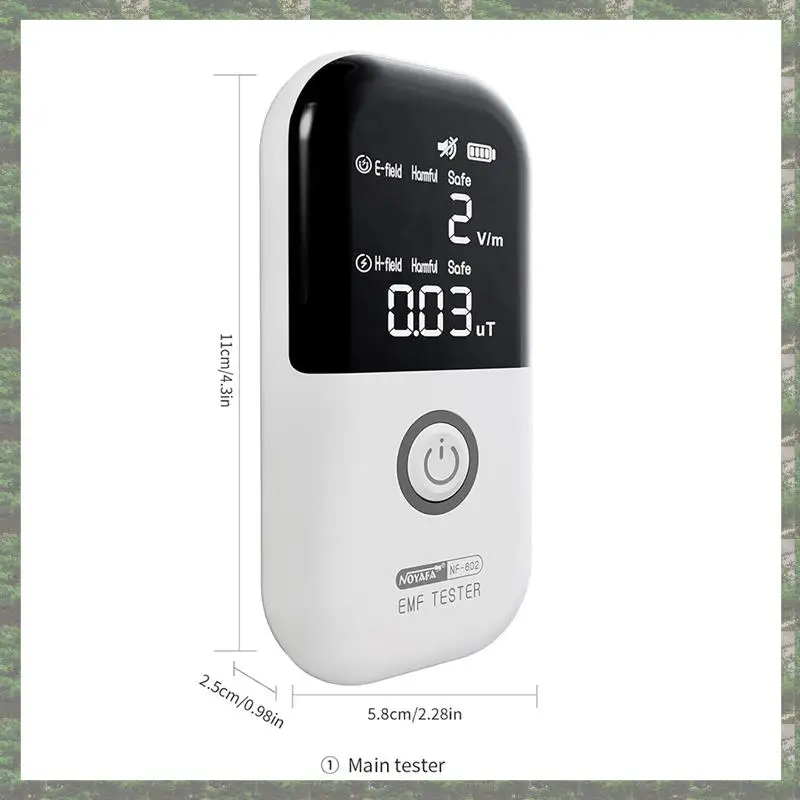 NOYAFA NF-602 Handheld Radiation Detector Geiger Counter EMF Meter Electromagnetic Radiation Tester Magnetic Radiation Detector