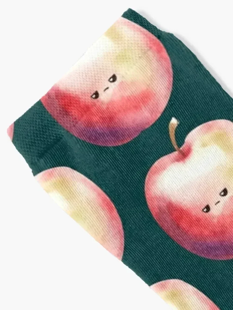 Annoyed Red Apple Socks designer brand Christmas sheer Women Socks Men's