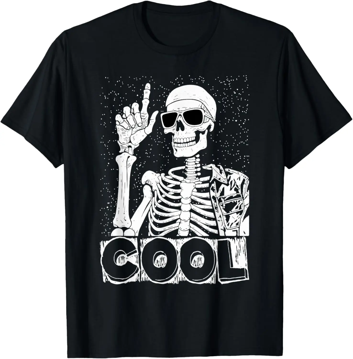 

Skeleton Rock Hand Halloween Costume Cool Rock Music Rocker T-Shirt