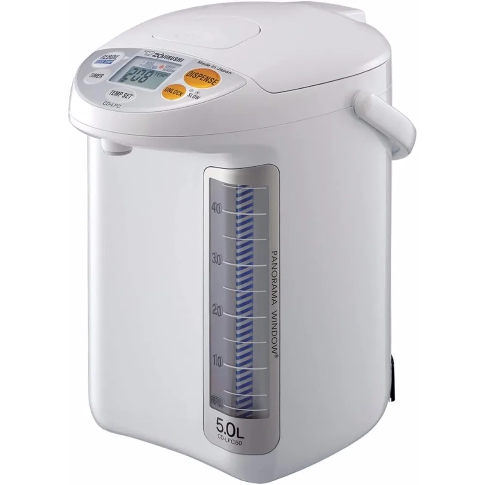 Panorama Window Micom Water Boiler and Warmer (169-ounce, 5.0-Liter, White)