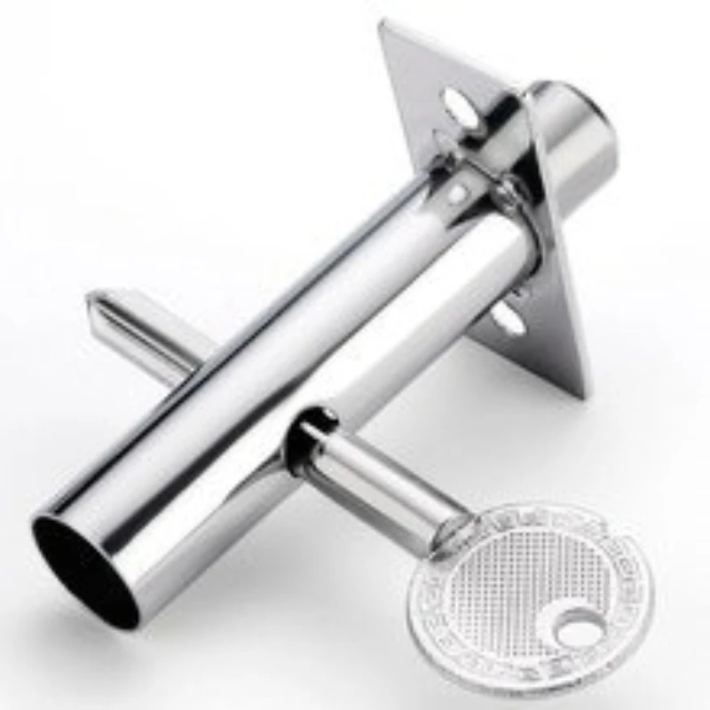 Invisible Mortise Door Lock Iron Pipe Well Lock Fire Door Escape Aisle Lock Furniture Hardware Accessories