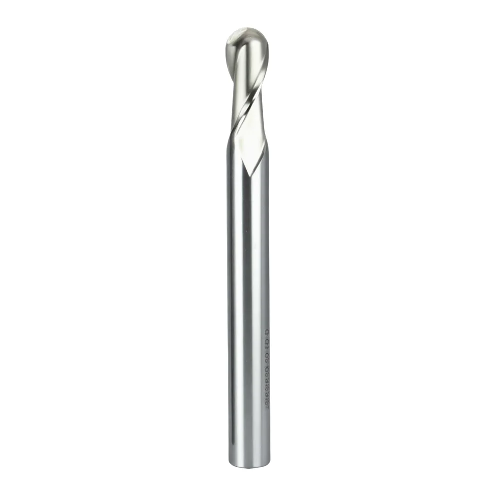 1pc HSS Ball Nose End Mill R4 Radius Straight Shank for External Corner Profiling and Curved Machining Operations