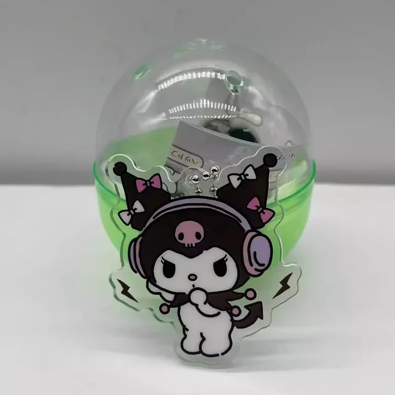 Sanrio Japan Gashapon Capsule Toy Figurine Cute Kawaii Kuromi Concert Acrylic Figure Keychain Miniature Model Anime Gift