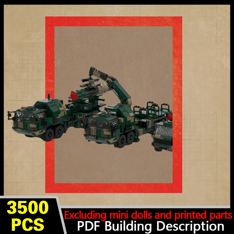 HQ-9 Support Supply Vehicles Model MOC Building Bricks War Equipment Modular Technology Gifts Holiday Assemble Children Toy Suit