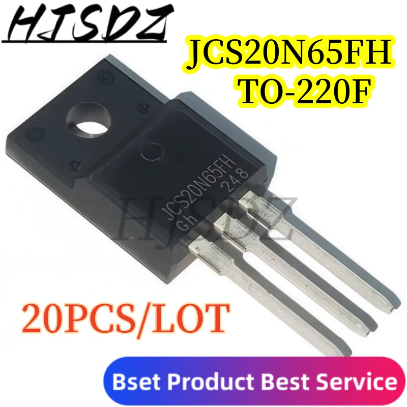 N-Channel 20A 650V【50-20PCS/LOT】MOSFET JCS20N65FH 20N65FH TO-220F New Original Stock