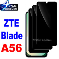 For ZTE Blade A56 Anti Spy Tempered Glass Screen Protector Privacy Glass Film