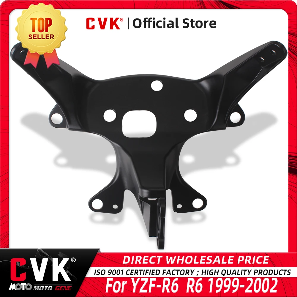 CVK Headlight Bracket Motorcycle Headlamp Upper Stay Fairing For YAMAHA YZF 600 R6 1999 2000 2001 2002 YZF-R6 99 00 01 02 Parts