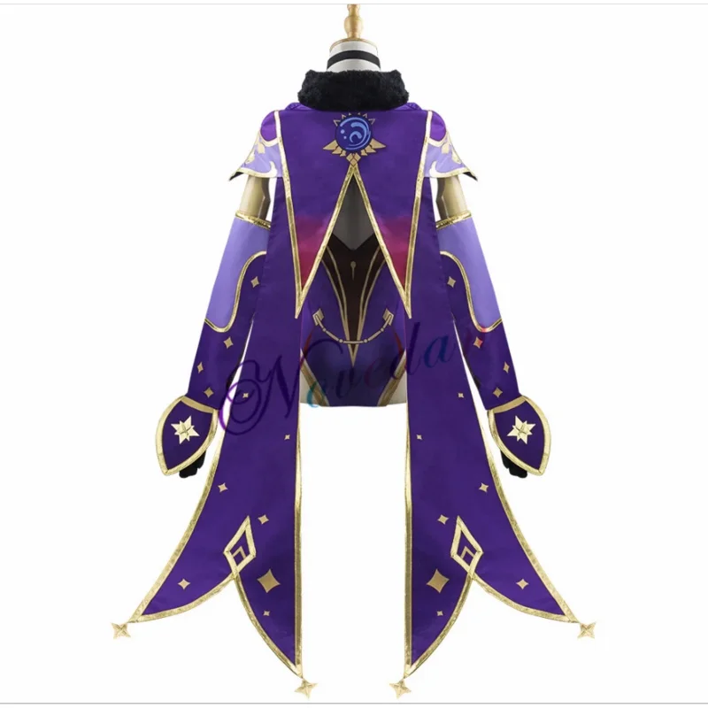 Hot Anime Game Genshin Impact Cosplay Mona Costume ragazze donne Halloween Carnival Party vestito Sexy uniforme parrucca Cosplay Outfit