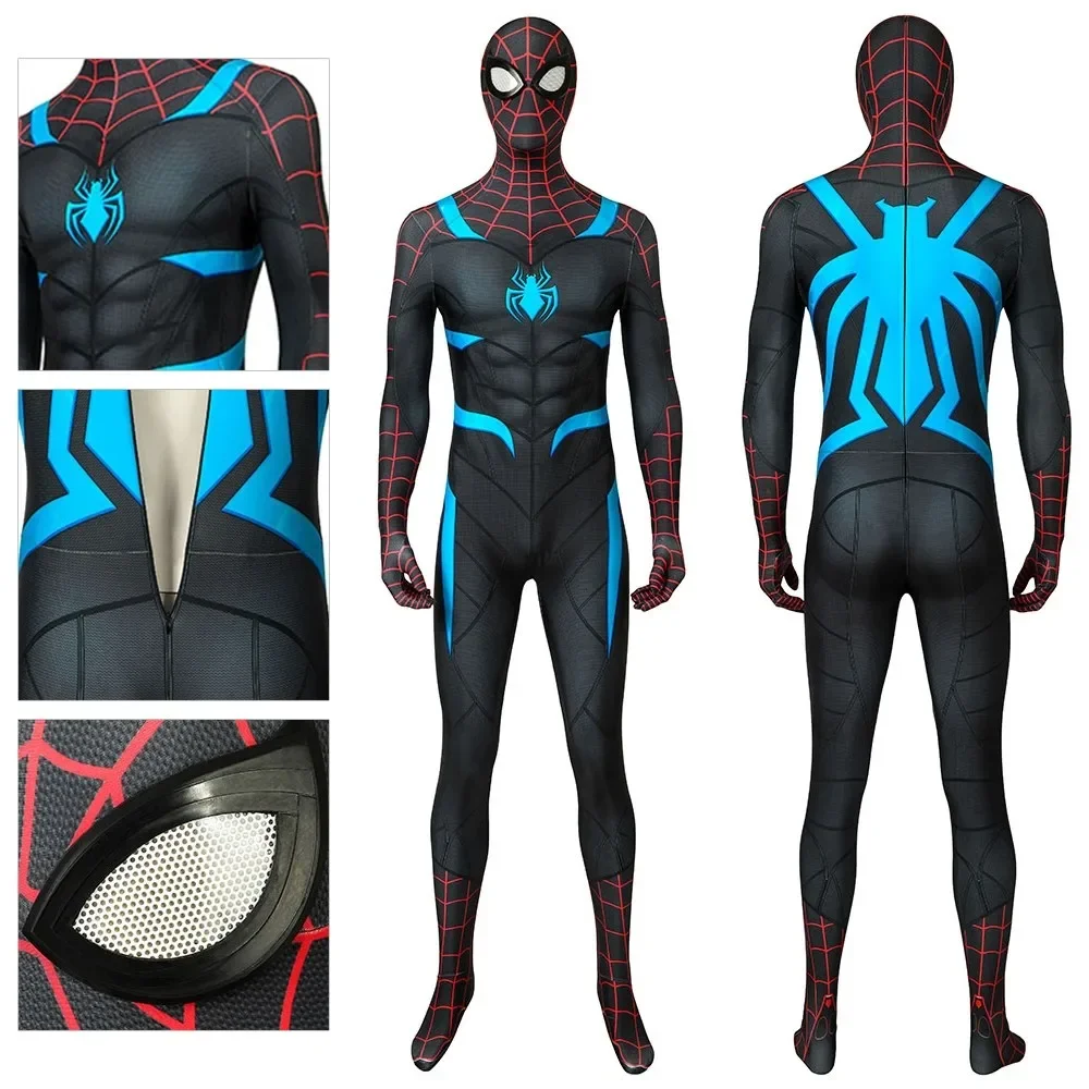 Halloween Spider Cosplay Ps4 Geheime Oorlogskostuum Superheld Cosplay Zentai Pak Spel Mannen Jongens Mannelijke Bodysuit Feest Jumpsuit