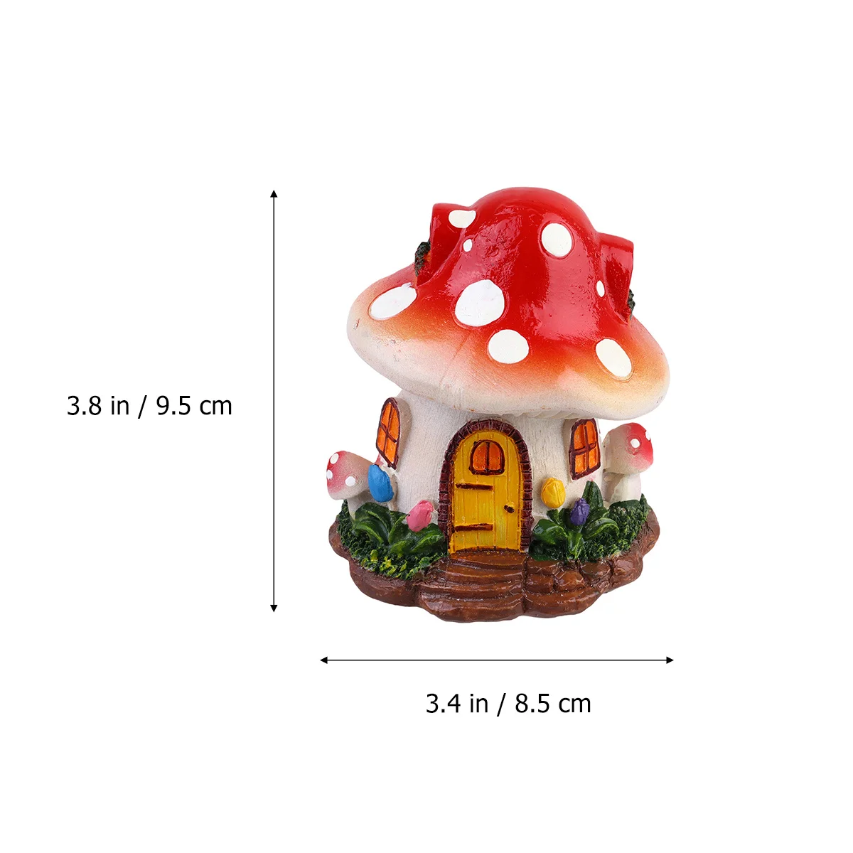 

Creative Resin Miniature Decor Mushroom for Mini Garden Terrarium DIY Micro Landscape Moss Garden Fairy World