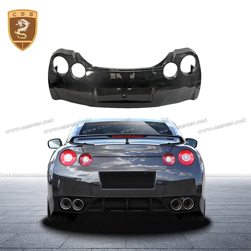 

Для Nissan GTR R35 OEM стиль из углеродного волокна широкий задний бампер окружающая защита для губ диффузор спойлер для губ молдинг комплекты кузова