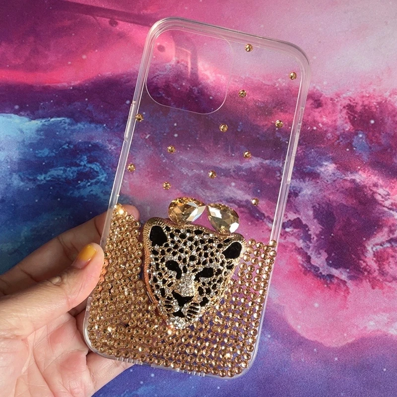 

Leopard Phone Case For Xiaomi Redmi 9 9A 9C 10C 11A 13C A3 Note 9 10S 11S 12 13 Pro Luxury Diamond Protect Cover