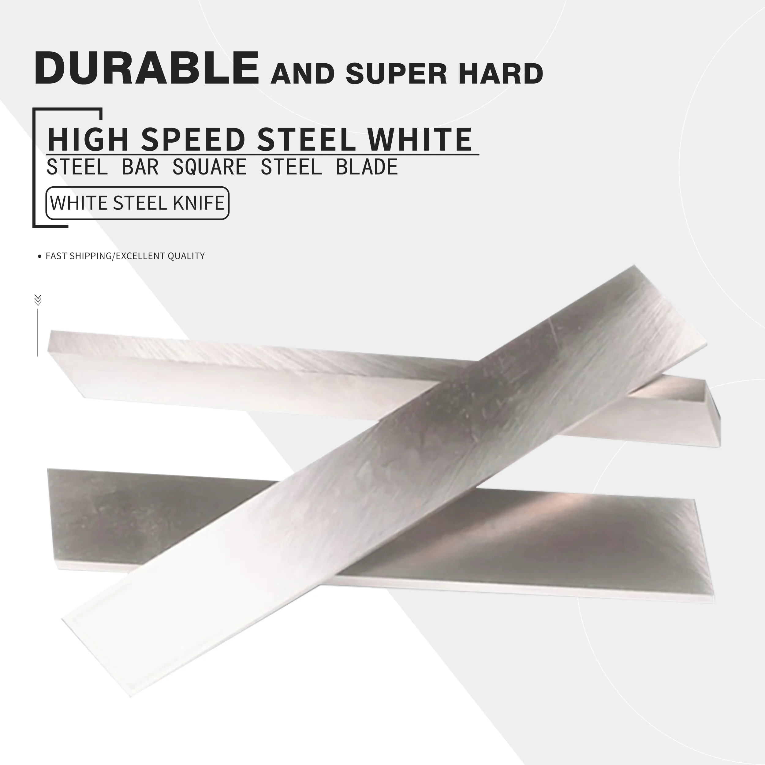 10*20*300 10*25*300 10*30*300 10*35*300 10*40*300 Super hard HSS high-speed steel white steel knife white steel bar turning tool