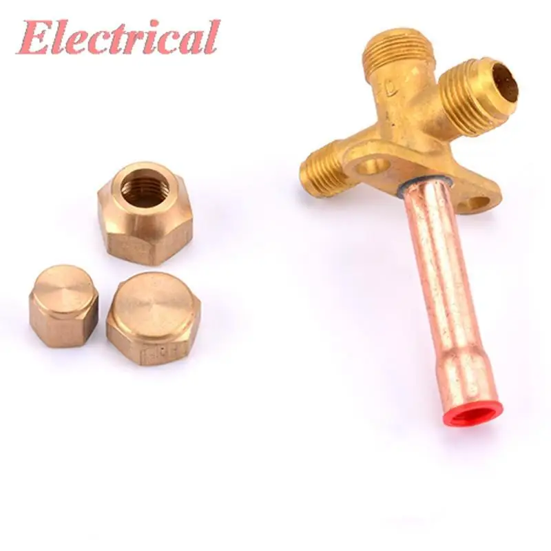 1pc Stop Valve For Air-Conditioner High And Low Pressure Valve 1/4\