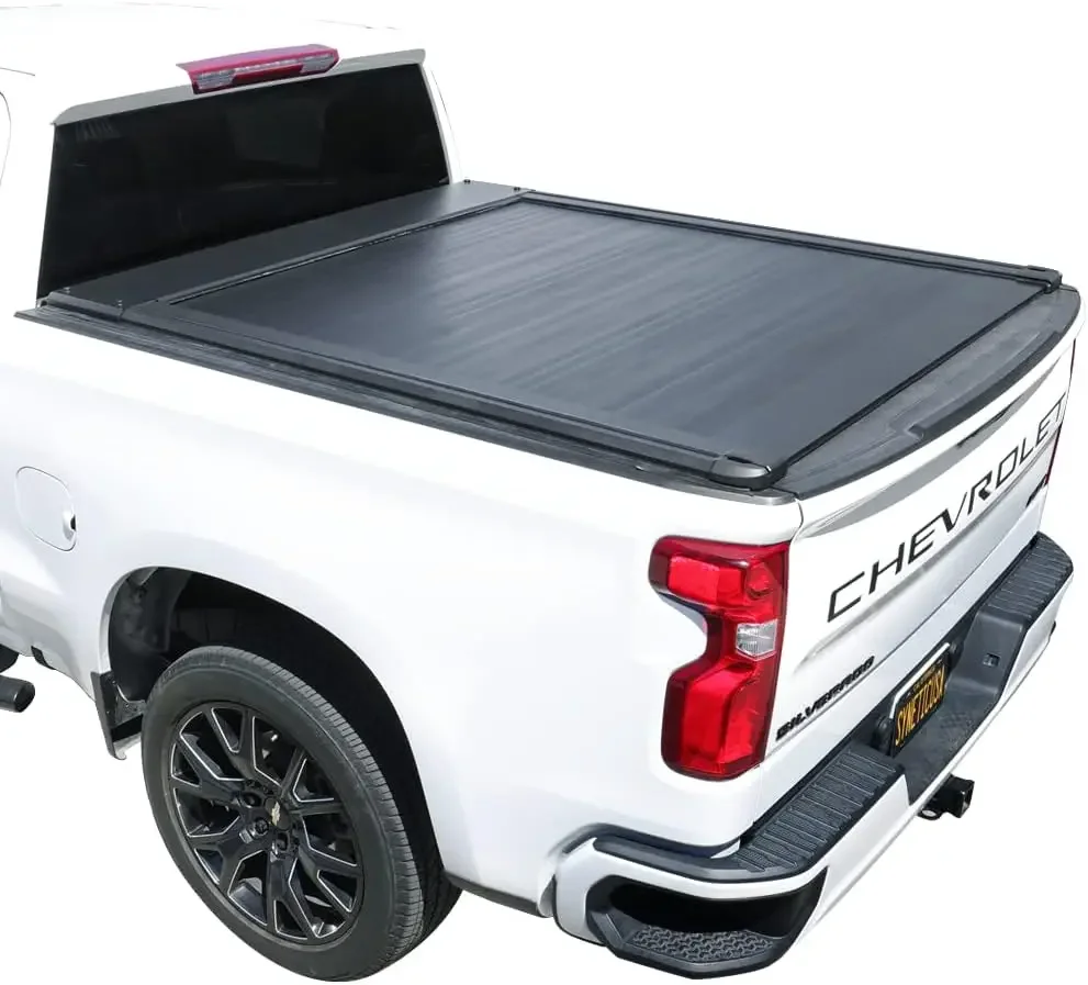 Truck Bed Aluminum Matte Black Low Profile Waterproof Off Road Rack Ready Retractable