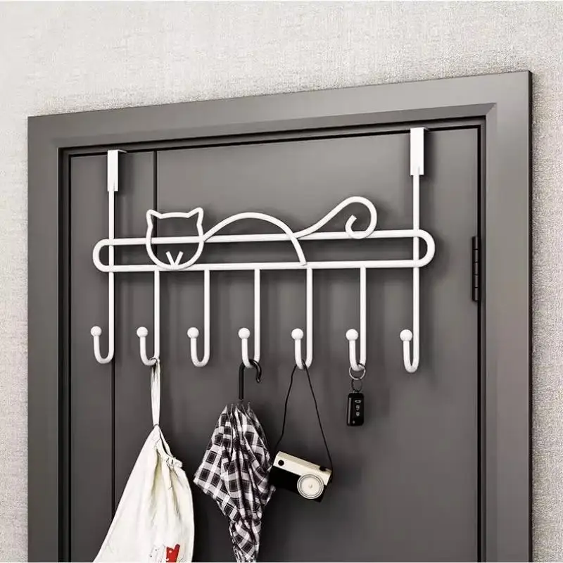 

Perforation-Free Door Hanger,Bedroom Wall Clothing Organization,Coat Hat Hanging Hook,Living Room Simple Storage Shelf