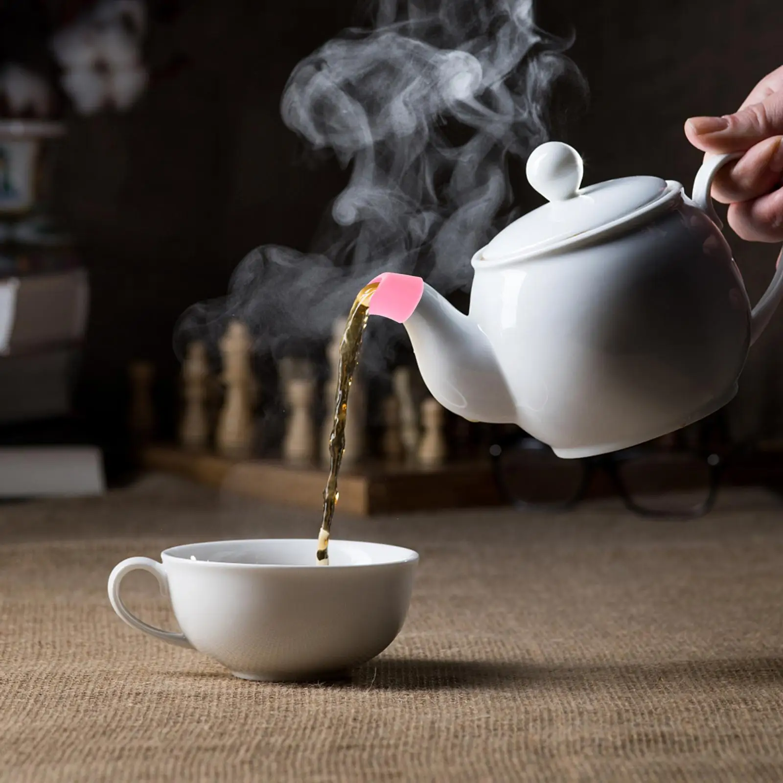 

2 Pcs Dust-proof and Scald-proof Teapot Spout Plug Non-slip Cover Kettles Protector Anti-leak Silica Gel Multifunctional Covers