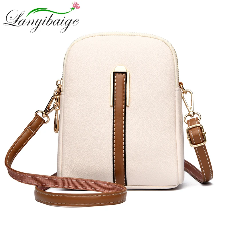 2024 Women\'s Shoulder Bag Fashion Trend Female Crossbody Bags High Quality Soft Leather Girl Wallet and Phone bolsas Sac A Main