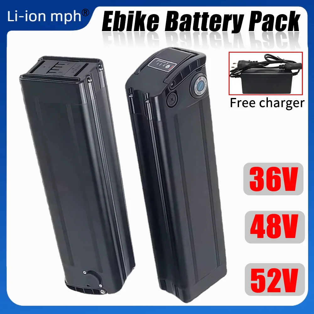 جديد 48 فولت 36 فولت 52 فولت جودة عالية 21Ah السمك الفضي 18650 بطارية ليثيوم عالية السعة لمحركات 350 واط 500 واط 750 واط 1000 واط 1500 واط 2000 واط