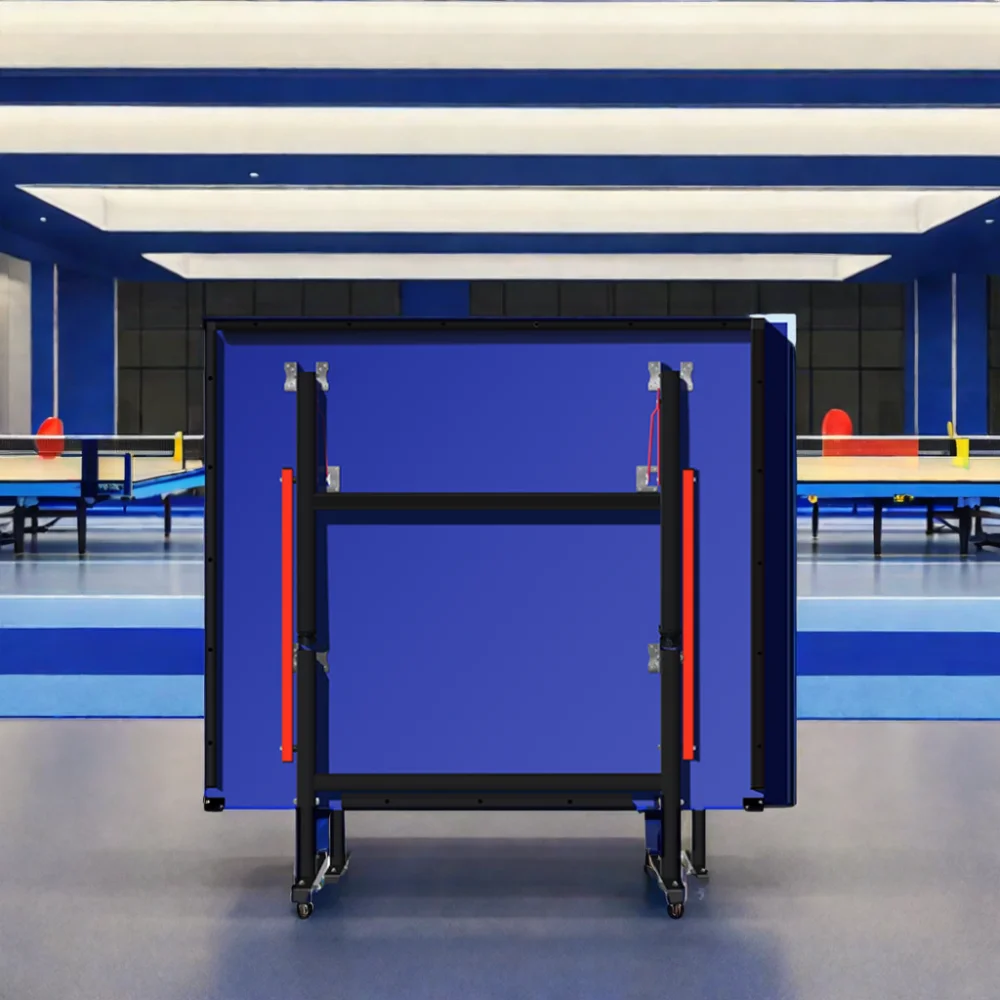 

Factory Direct Sale Indoor Folding Entertainment Exercise 18mm MDFTable Tennis Table Professional Pingpong With Wheels