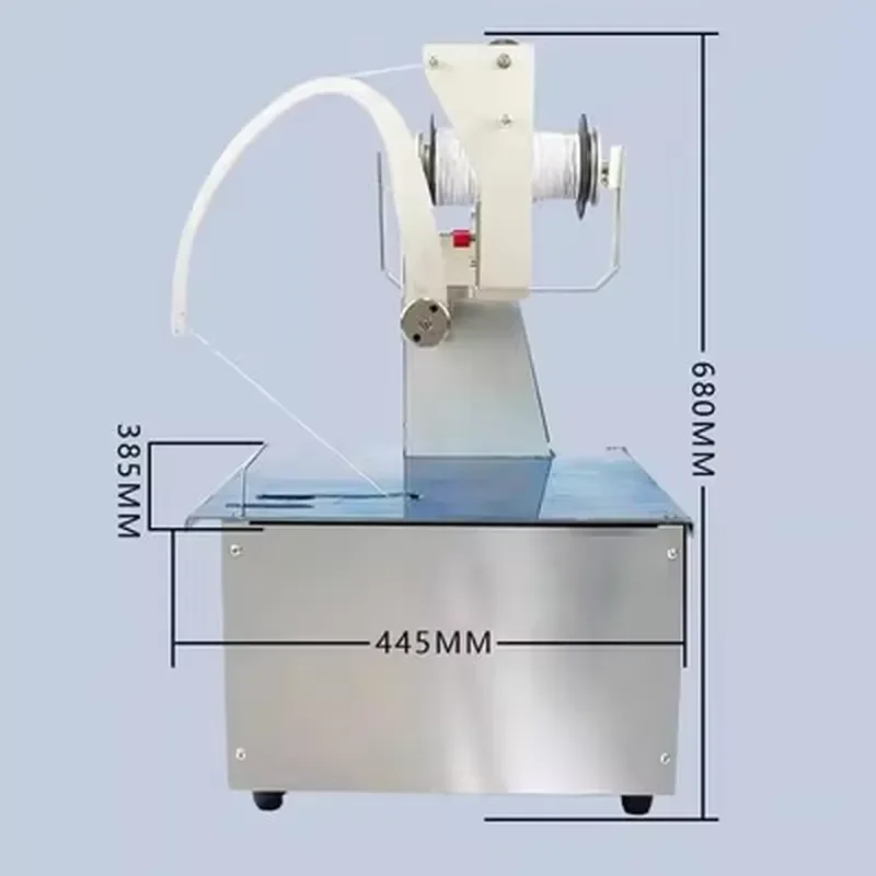 Small Desktop Electric Elastic Rope Knotting and Bun String Tying Strapping Machine for Vegetable Flower