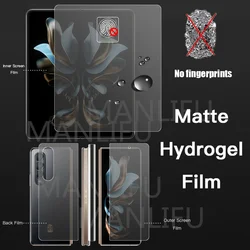 4 in1 Internal Inner Outer Hinge Sticker Screen Protector Matte Hydrogel Soft TPU Film For Samsung Galaxy Z Fold 5 4 3 2 5G
