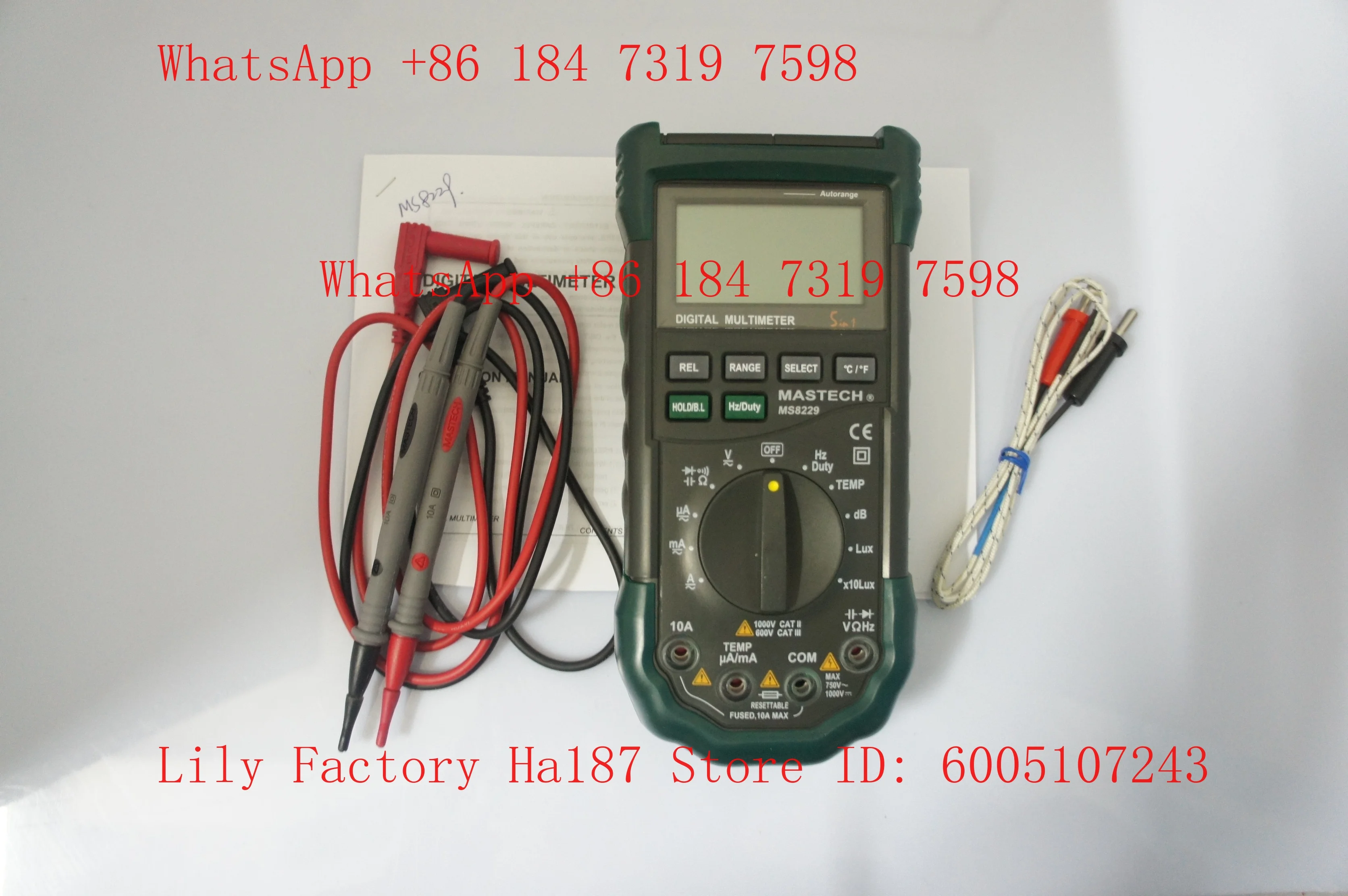 Multimeter Digital - Multímetro Digital 5 en 1 Mastech